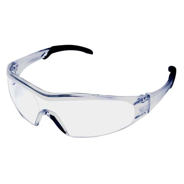 Condor Safety Glasses, Wraparound Clear Polycarbonate Lens, AntiFog