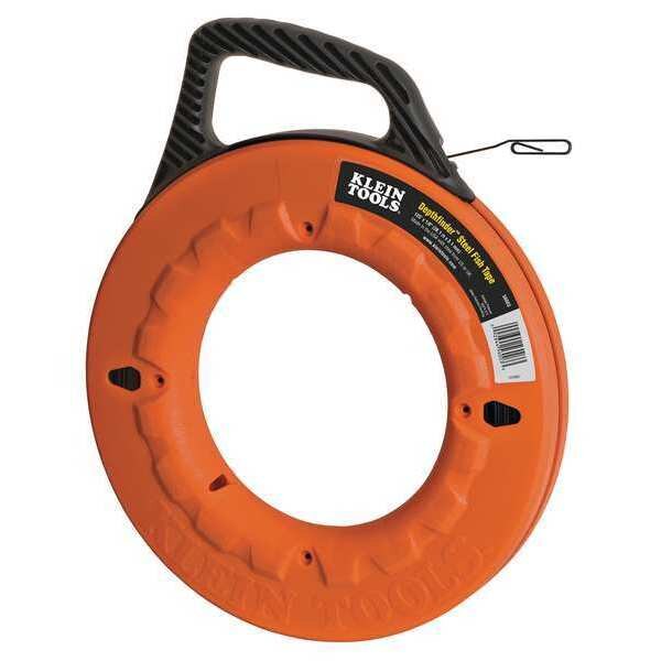 Klein Tools Marked Fish Tape, 1/8 In x 125 ft, Steel 56003