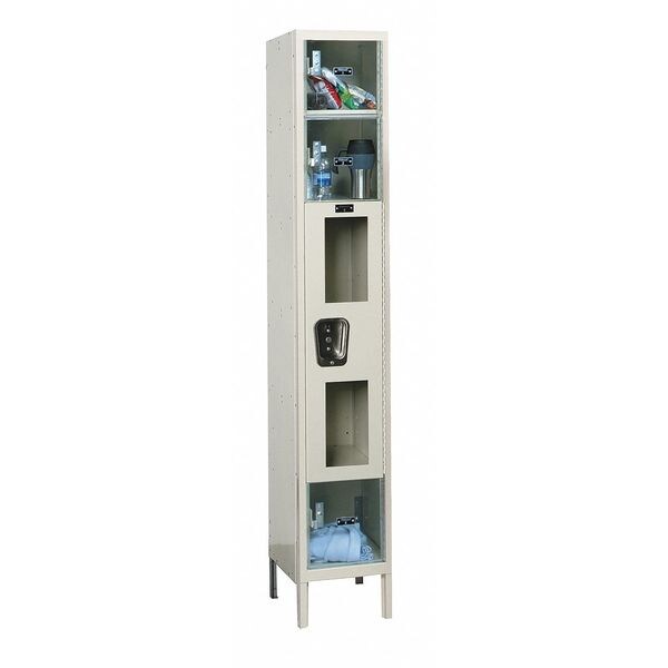 Hallowell ADA Compliant Locker, 12" W, 18" D, 78" H, (1) Wide, (4