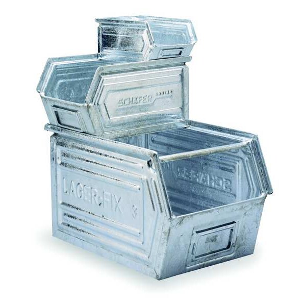 Ssi Schaefer 147.090605GV1 36.63 14/7 Stacking Steel Bin Box, 9 x 6 x 58, Galvanized