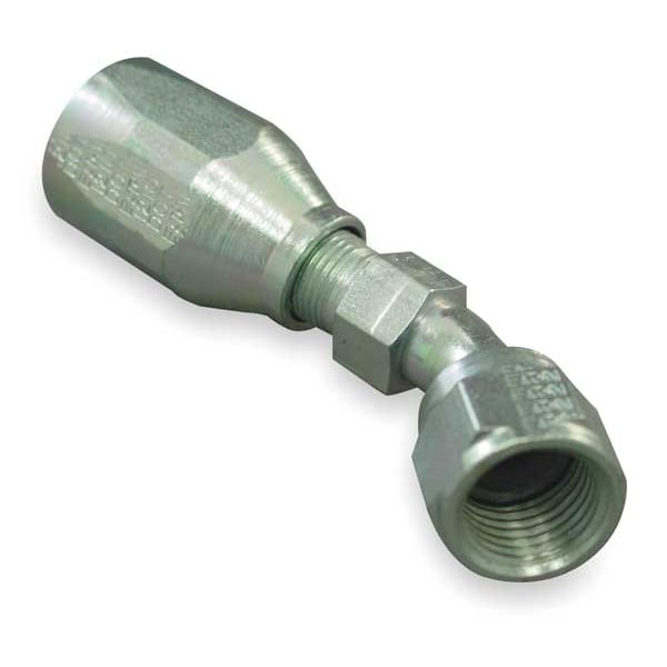 Eaton Aeroquip Fitting, 45 Deg, 5/8 In Hose, 1 1/16-14 SAE 190299