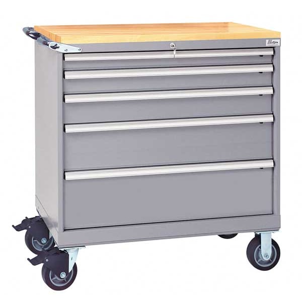 Lista Mobile Service Bench, 440 lb., Light Gray HS07500505FM/LGBT Zoro