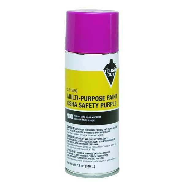 Tough Guy Spray Paint, OSHA Safety Purple, Gloss, 12 oz 251850 Zoro