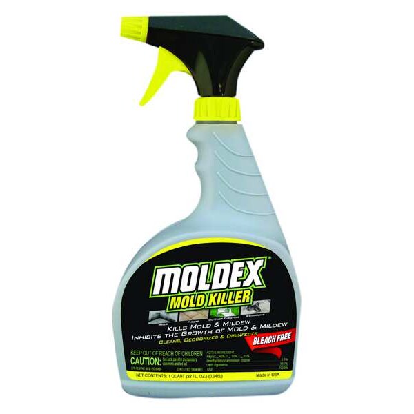 Moldex Liquid 32 Oz Mold Mildew Remover, Trigger Spray Bottle 5010 Zoro