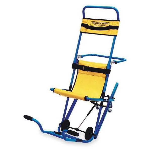 Evac-Chair Stair Chair, 400 lb. Cap., Blue 600H
