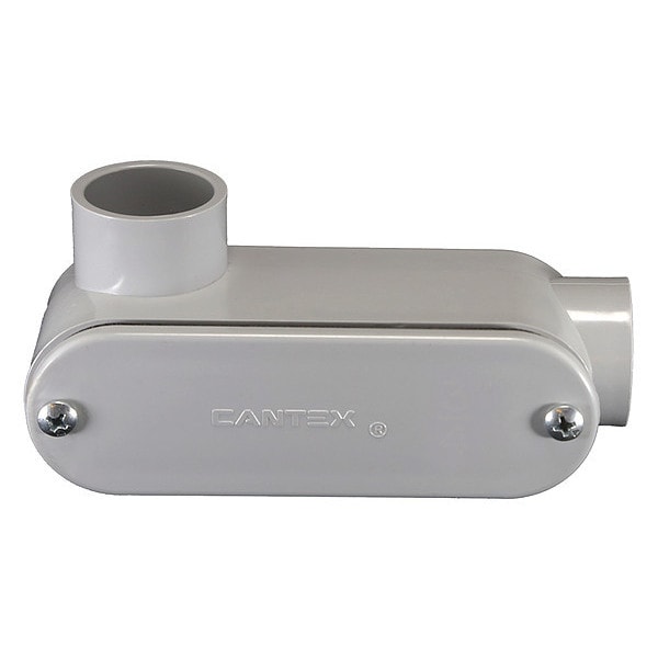 Cantex Conduit Outlet Body, PVC, LL 5133660 Zoro