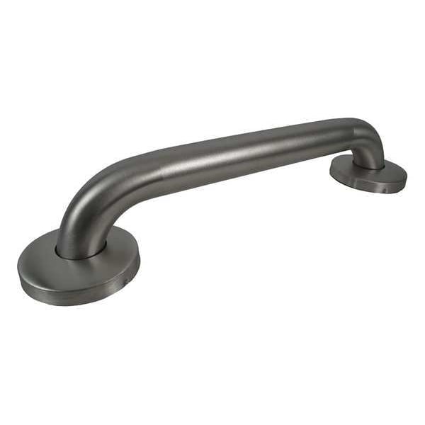 Zoro Select 36" L, Textured Surface, Stainless Steel, Straight Grab Bar, Satin With Textured Finish 4WMP7