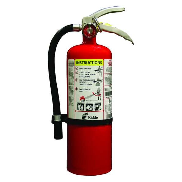 Kidde Fire Extinguisher, 3A40BC, Dry Chemical, 5 lb PROPLUS5 Zoro