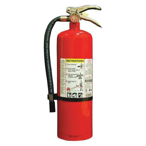 Kidde Fire Extinguisher, Class ABC, UL Rating 4A80BC, Rechargeable, 10 lb capacity, 20 ft