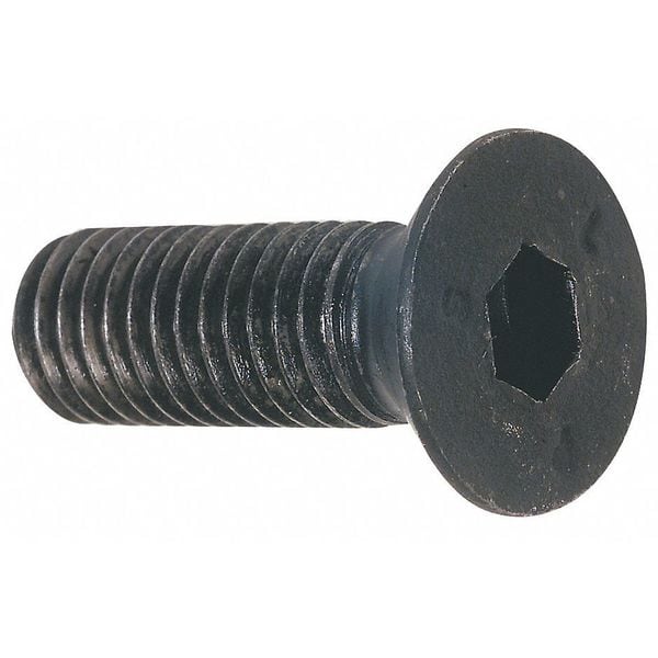 Zoro Select 56 Socket Flat Head Cap Screw, Black Oxide Alloy Steel, 100 PK FHSIA020037100P Zoro