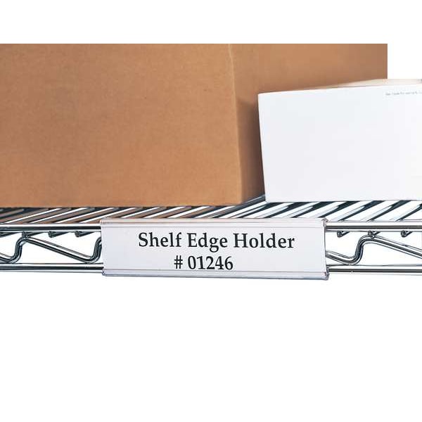 Wire-Rac Index Wire Rack Label Holder, 24 in, PK6 WR-1224