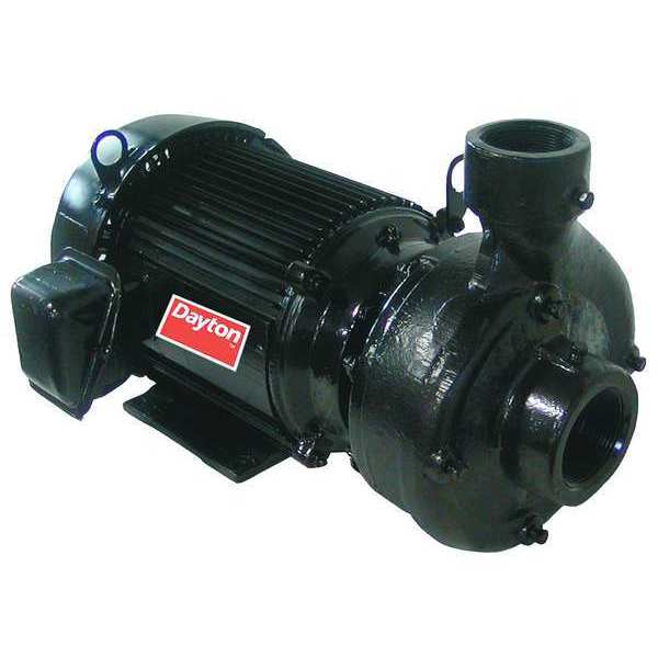 Dayton Cast Iron 5 HP Centrifugal Pump 208-230/460V 12A070