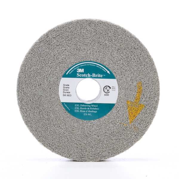 Scotch-Brite Deburring Wheel, XL-WL, 8A Medium, 6 in x 1 in x 1 in 7000000734 - main