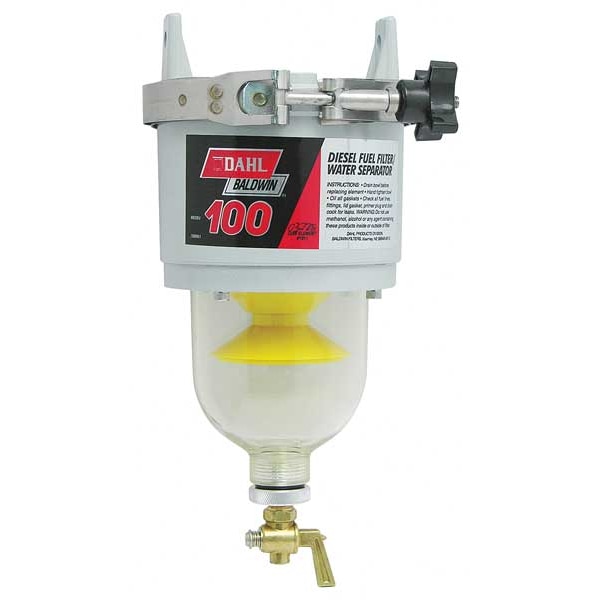 Baldwin Filters Fuel/Water Separator Unit, 5-1/2x12-1/2In 100-W30