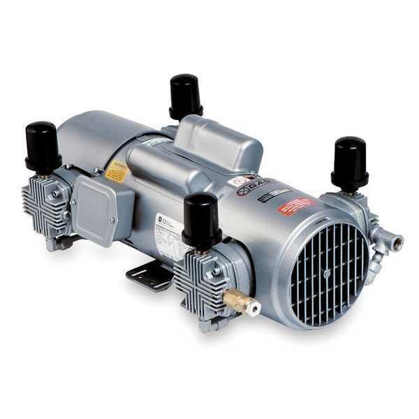 Gast Piston Air Compressor/Vacuum Pump, 2HP 7HDD-251-M853