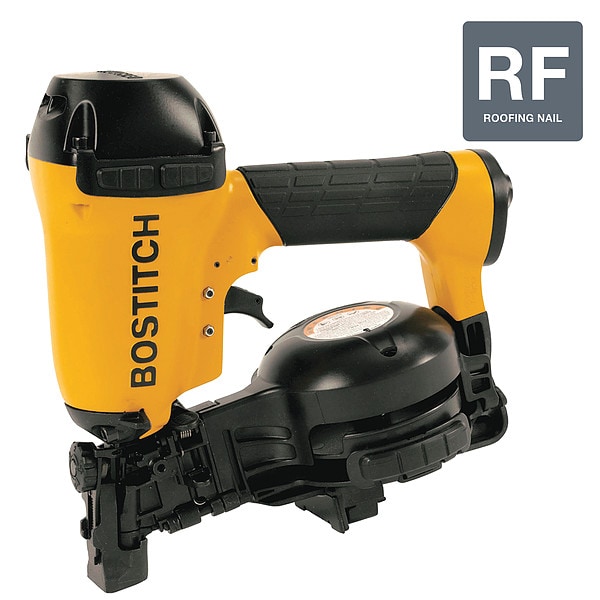 Bostitch Air Roofing Nailer, 15 Deg, Wire RN461 Zoro