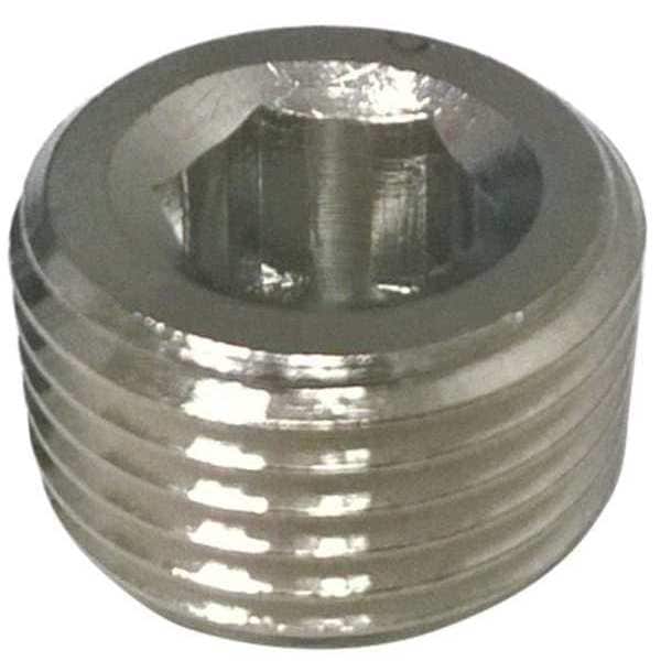8030 CSP02 1/8" BSPT Chrome Plated Brass Countersunk Plug