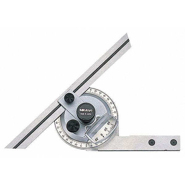 Mitutoyo Universal Bevel Protractor, 6 In 18790410 Zoro
