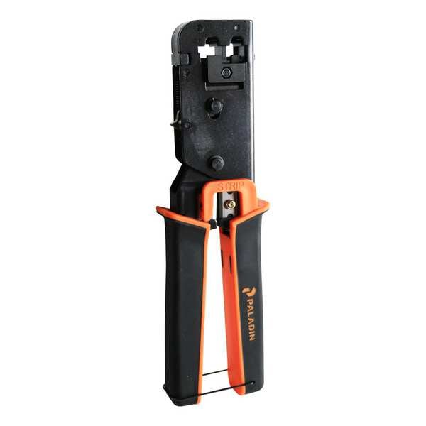 Tempo Communications 13 in Ratchet Crimper RJ11, RJ45, RJ12, 6P4C, 6P6C, 8P8C 45553 Zoro