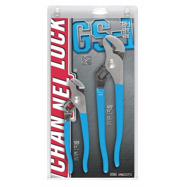 Channellock 2 Piece Plastic Grip Tongue and Groove Plier Set Dipped
