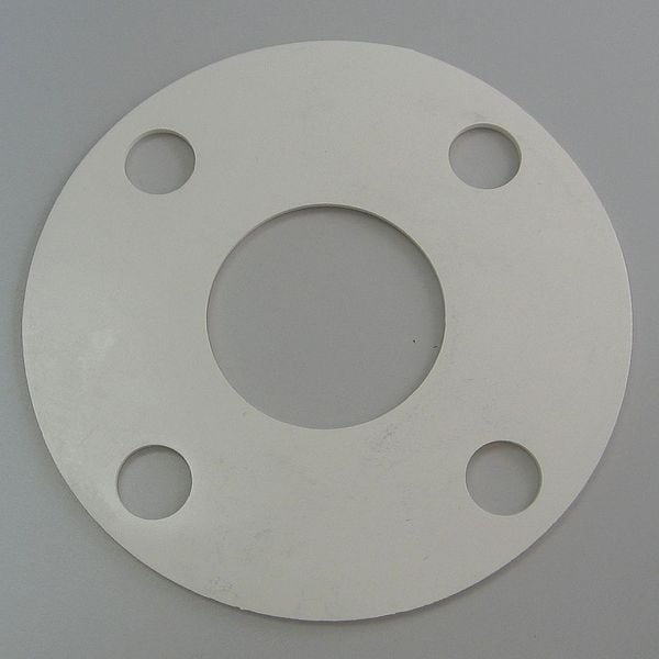 Zoro Select Flange Gasket, Full Face, 6 In, Nitrile 4CYU9 | Zoro