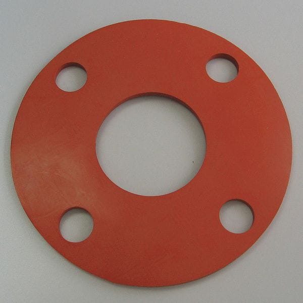 Zoro Select Flange Gasket, Full Face, 2 In, Silicone 4CYW8