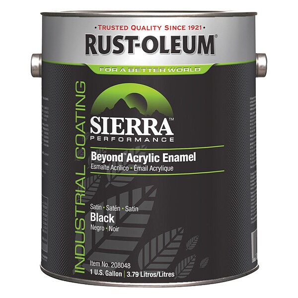 RustOleum 208048 49.83 1 gal. Black Satin Latex Interior/Exterior Paint