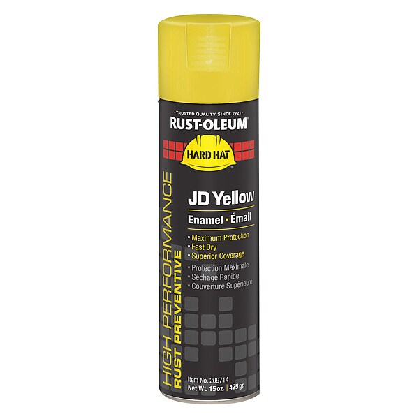 RustOleum Rust Preventative Spray Paint, Yellow (Matches John Deere