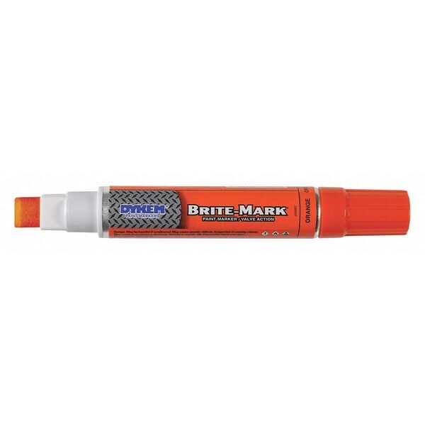 Dykem Industrial Marker, Fine Tip, Orange Color Family, Paint 77005 Zoro