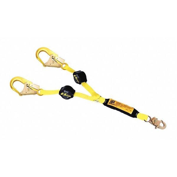 3M DbiSala Shock Absorbing Lanyard, 6 ft., 310 lb. Weight Capacity