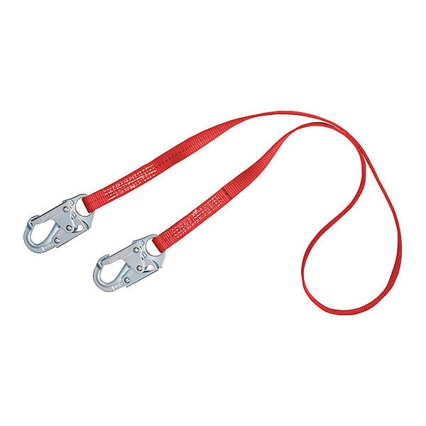 3M Protecta Positioning Lanyard, 6 ft., 310 lb. Weight Capacity, Red