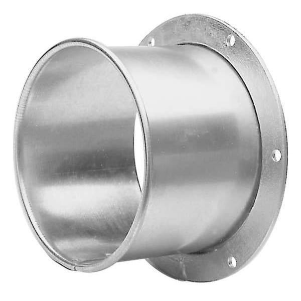 Nordfab Round Flange Adapter, 16 in Duct Dia, Galvanized Steel, 20 GA, 5" L 8040401832