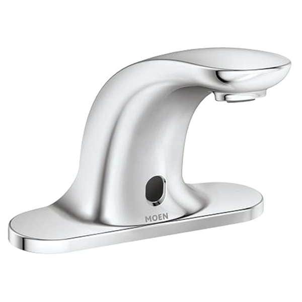 Moen Commercial Sensor, 4" Mount, Commercial 3 Hole Low Arc Bathroom