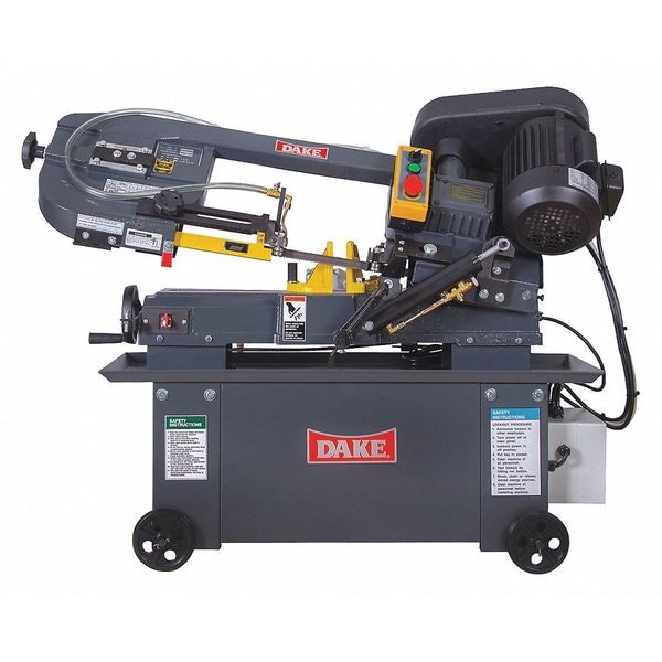 Dake Band Saw, 7" x 12" Rectangle, 7" Round, 7 in Square, 120V AC, 110V AC V, 0.75 hp HP 983100