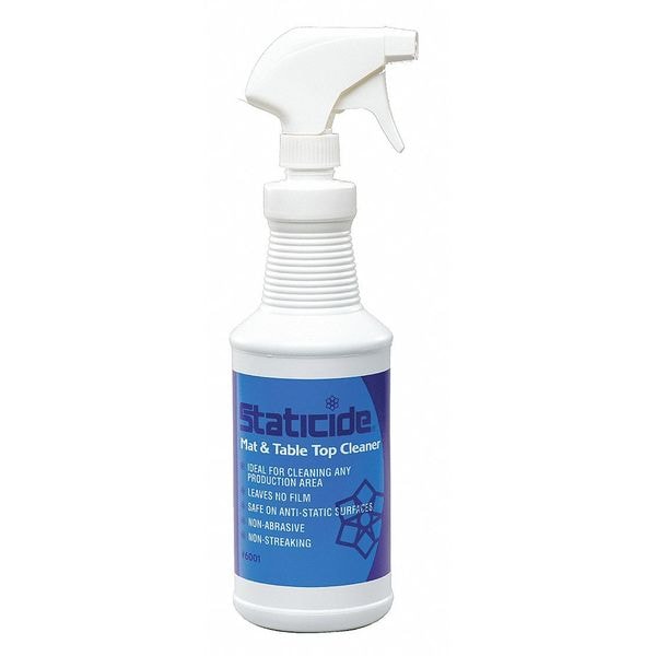Acl Staticide Mat and Table Top Cleaner, 32 oz. Trigger Spray Bottle