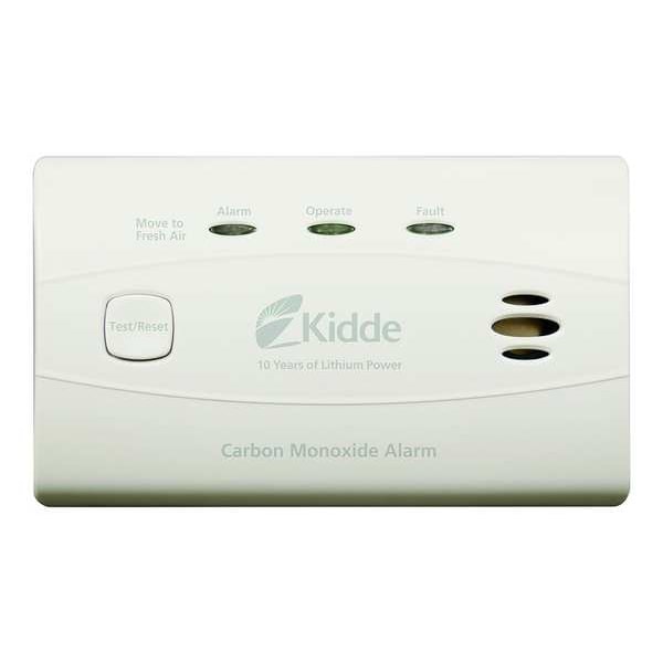 Kidde Carbon Monoxide Alarm, Electrochemical Sensor, 85 dB @ 10 ft Audible Alert, Sealed Lithium Ion C3010