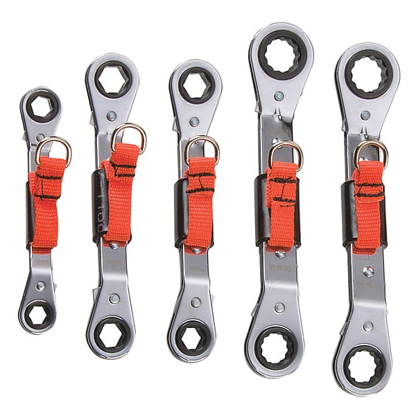 Proto Ratcheting Wrench Set, Double Box End J1180ATT Zoro