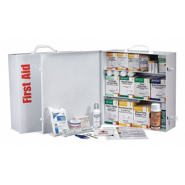 First Aid Only Bulk First Aid kit, Metal, 100 Person 247-O/FAOGR