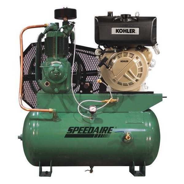 Speedaire Stationary Air Compressor, 9.1 HP, Kohler 40JJ58 Zoro