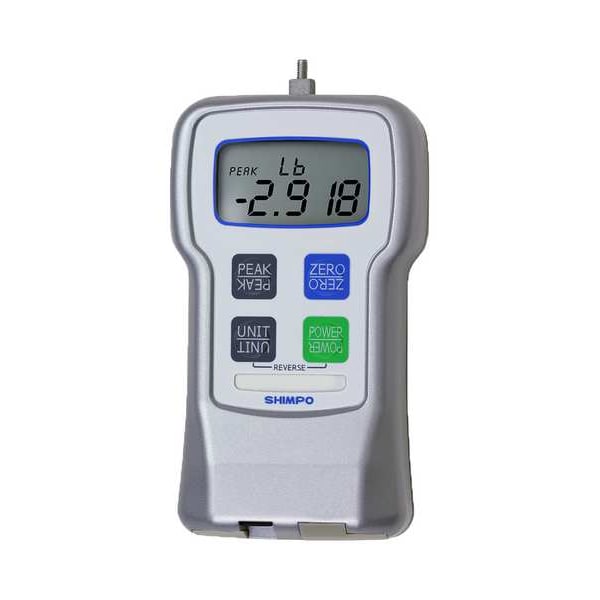 Shimpo Digital Force Gauge, 100 lb., 4 Digit LCD FGE-100XY