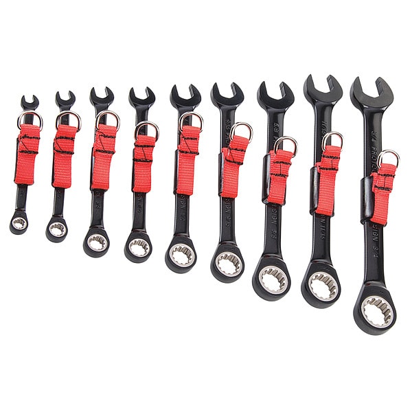 たたtttt Proto Ratcheting Wrench Set, Pieces 9 JSCR-9S-TT | Zoro
