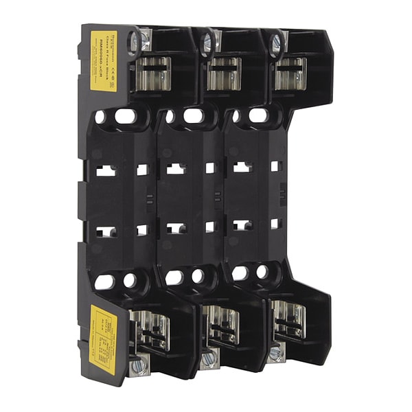 Eaton Bussmann Open Fuse Block, R UL Class, 3 Poles, 35 to 60A Amp