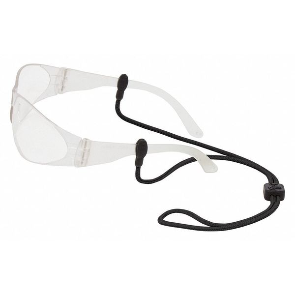 Chums Eyewear Retainer, Black, Adj. to 26" 12121100 Zoro