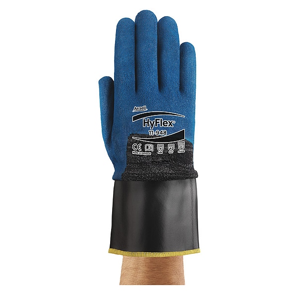 Ansell Cut Resistant Coated Gloves, A2 Cut Level, Nitrile, M, 1 PR 11-948