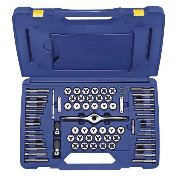 Irwin Hanson 1813816 210.69 Tap and Die Set, 75 pc, Carbon