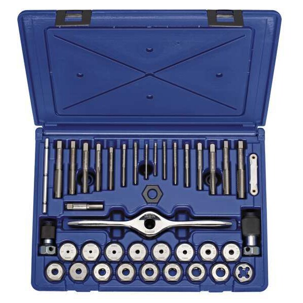 Irwin Hanson 1841346 179.53 Self Alignment Tap & Die Set, 40pc, Carbon