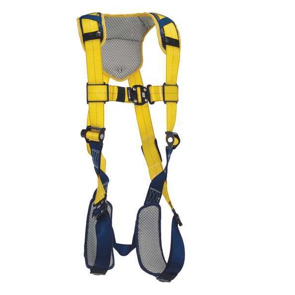 3M Dbi-Sala Full Body Harness, Vest Style, S, Polyester, Yellow 1100935