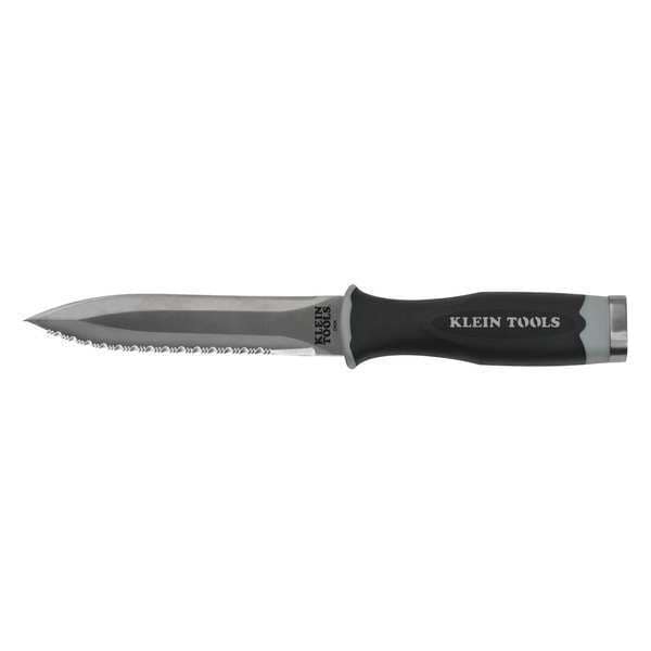 Klein Tools Serrated Duct Knife, 10.781", Blade Material: Stainless Steel DK06