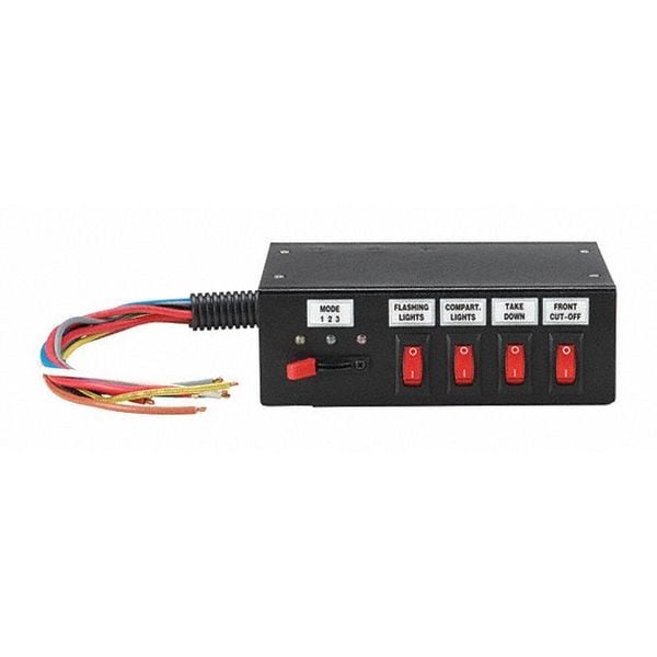 Federal Signal Switch Box w/Slide Switch, 12V, 7 Termina