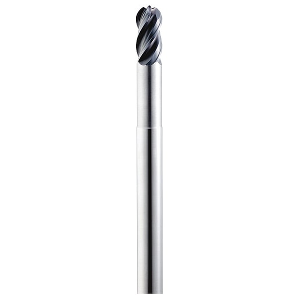 Sgs Tool Carbide End Mill, Ball, 7/8in., 4 FL, AlTiN 36486 Zoro
